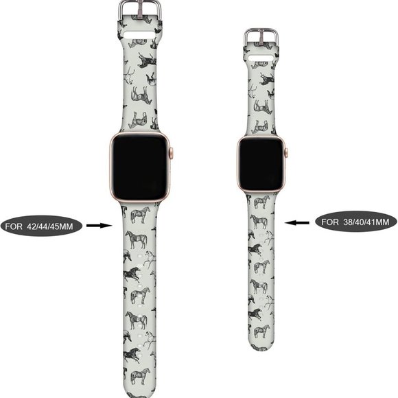 NEW Horse Design Apple Watch Band - Picture 2 of 3